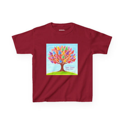 WORNWORD Kids Mid-Weight Tee - Ice-Cream Tree “Sweet Dreams Grow Here!”