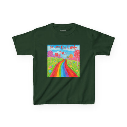 WORNWORD Kids Mid-Weight Tee - Rainbow Road “Follow the Candy Path!”