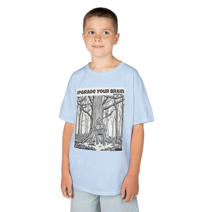 WORNWORD Kids™ Youth Mid-Weight Tee - Robot "Upgrade Your Brain"