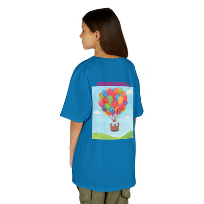 WORNWORD Kids Mid-Weight Tee - Floating Castle “Upside-Down = Right Side Fun!”