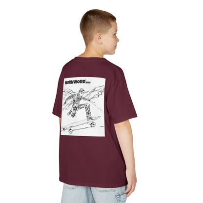 WORNWORD Kids™ Youth Mid-Weight Tee - Lightning Bolt "Charged Up and Rolling!"