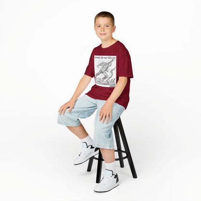 WORNWORD Kids™ Youth Mid-Weight Tee - Lightning Bolt "Charged Up and Rolling!"