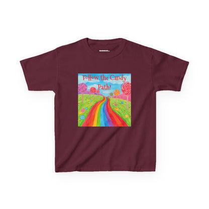 WORNWORD Kids Mid-Weight Tee - Rainbow Road “Follow the Candy Path!”
