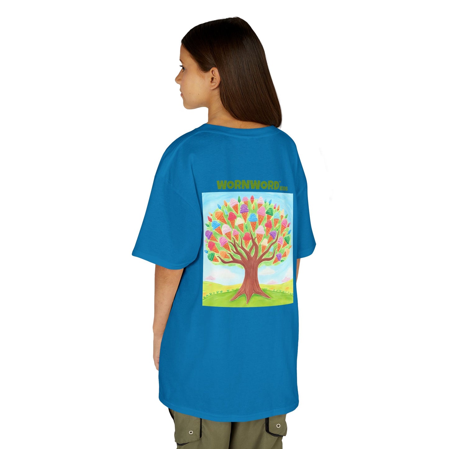 WORNWORD Kids Mid-Weight Tee - Ice-Cream Tree “Sweet Dreams Grow Here!”
