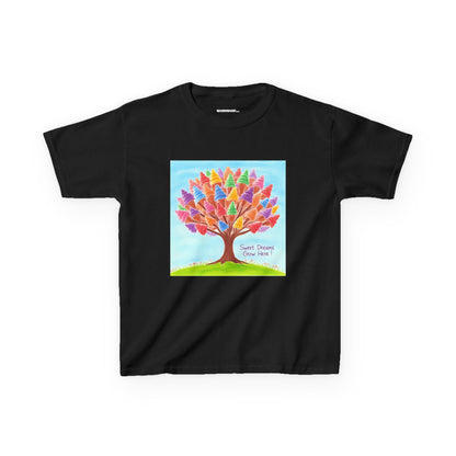 WORNWORD Kids Mid-Weight Tee - Ice-Cream Tree “Sweet Dreams Grow Here!”