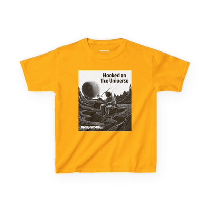 WORNWORD Kids™ Youth Mid-Weight Tee - Astronaut "Hooked on the Universe!