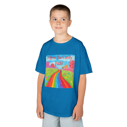 WORNWORD Kids Mid-Weight Tee - Rainbow Road “Follow the Candy Path!”