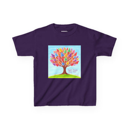 WORNWORD Kids Mid-Weight Tee - Ice-Cream Tree “Sweet Dreams Grow Here!”