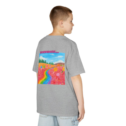 WORNWORD Kids Mid-Weight Tee - Rainbow Road “Follow the Candy Path!”