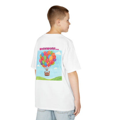 WORNWORD Kids Mid-Weight Tee - Floating Castle “Upside-Down = Right Side Fun!”