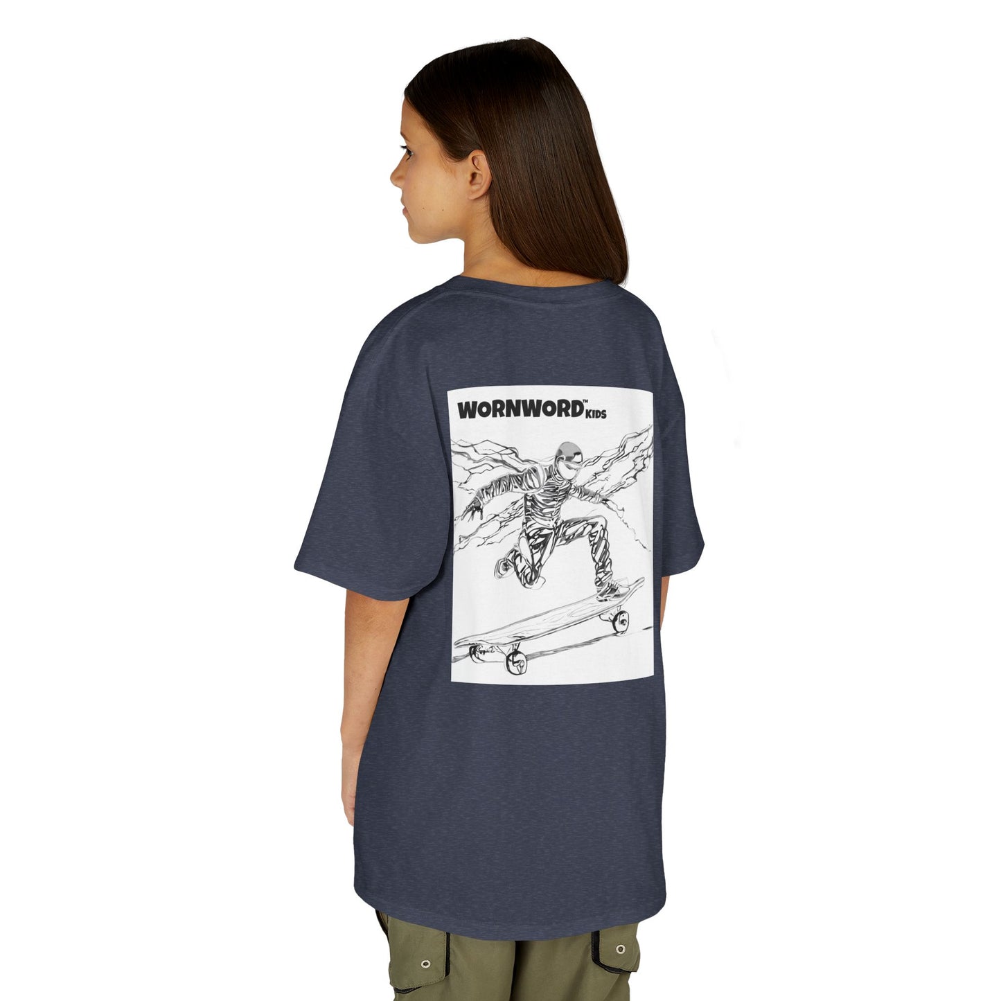 WORNWORD Kids™ Youth Mid-Weight Tee - Lightning Bolt "Charged Up and Rolling!"