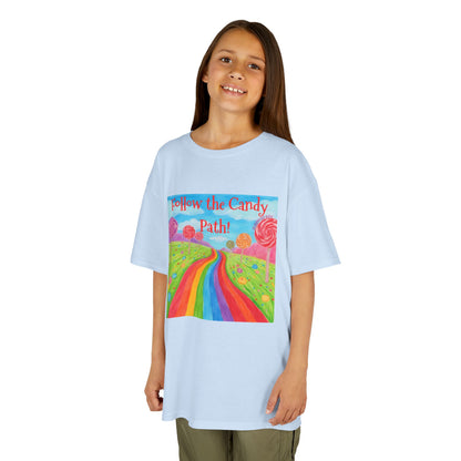 WORNWORD Kids Mid-Weight Tee - Rainbow Road “Follow the Candy Path!”