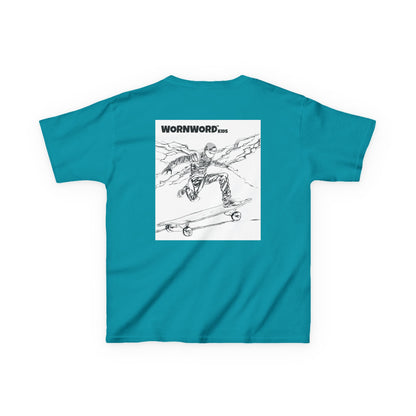 WORNWORD Kids™ Youth Mid-Weight Tee - Lightning Bolt "Charged Up and Rolling!"
