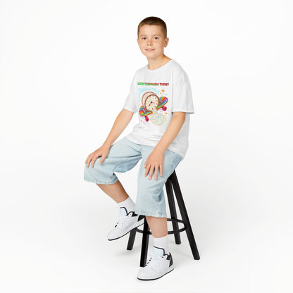 WORNWORD Kids Mid-Weight Tee - Melting Clock “Skate Through Time!”