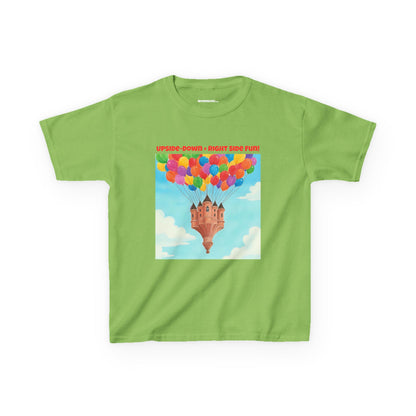 WORNWORD Kids Mid-Weight Tee - Floating Castle “Upside-Down = Right Side Fun!”