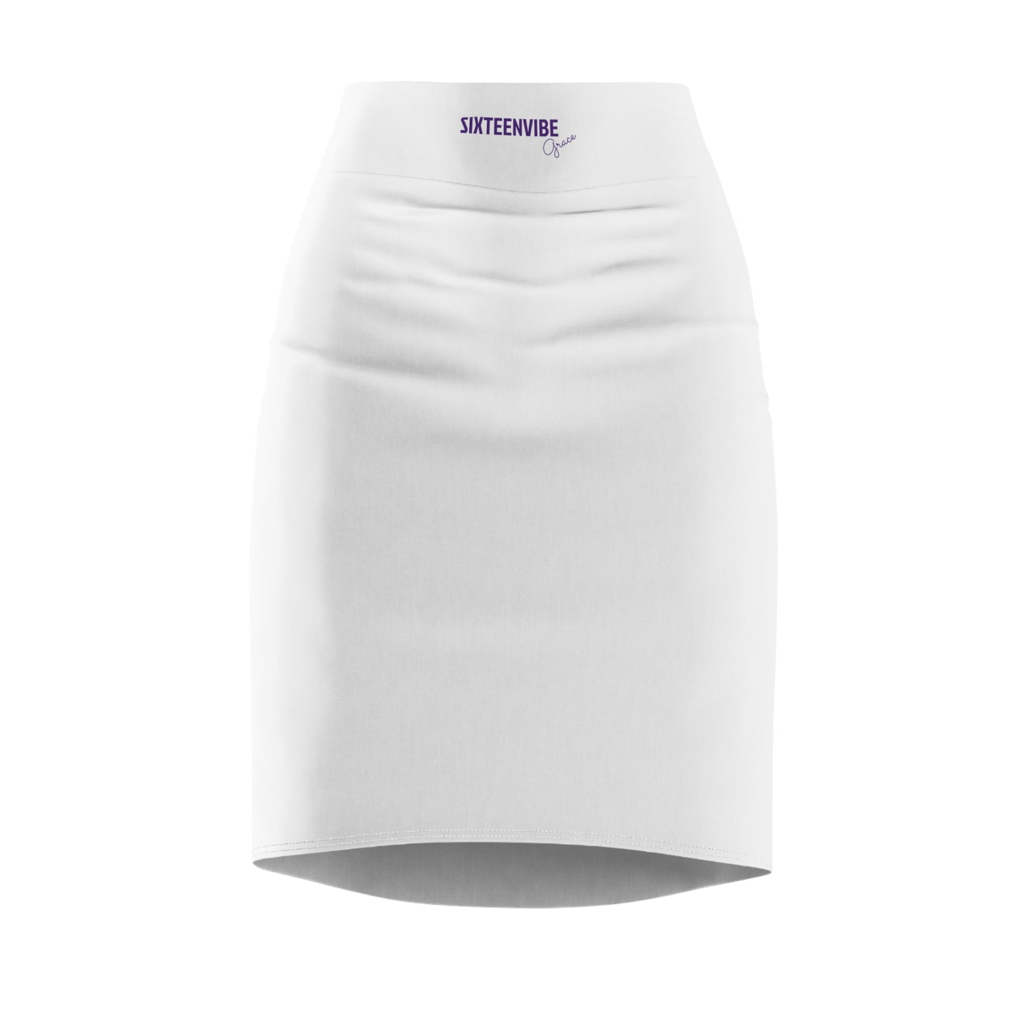 SIXTEENVIBE Grace TONEVIVE™ Pencil Skirt - White Whisper