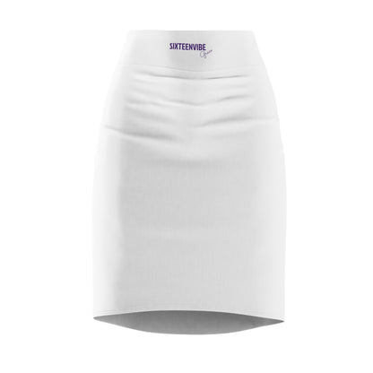 SIXTEENVIBE Grace TONEVIVE™ Pencil Skirt - White Whisper