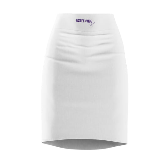 SIXTEENVIBE Grace TONEVIVE™ Pencil Skirt - White Whisper