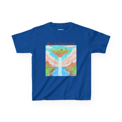 WORNWORD Kids Mid-Weight Tee - Waterfall Islands “Sky’s the Splash Limit!”