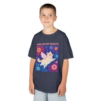 WORNWORD Kids Mid-Weight Tee - Cat Lovers "Paws Off My Galaxy!"