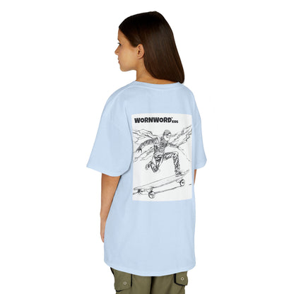 WORNWORD Kids™ Youth Mid-Weight Tee - Lightning Bolt "Charged Up and Rolling!"