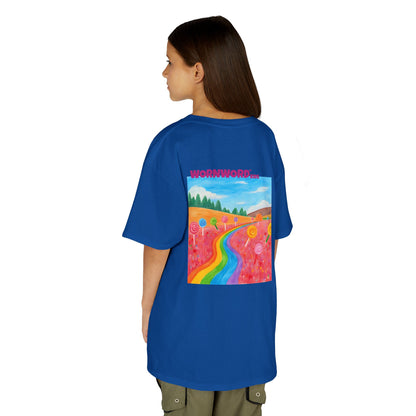 WORNWORD Kids Mid-Weight Tee - Rainbow Road “Follow the Candy Path!”