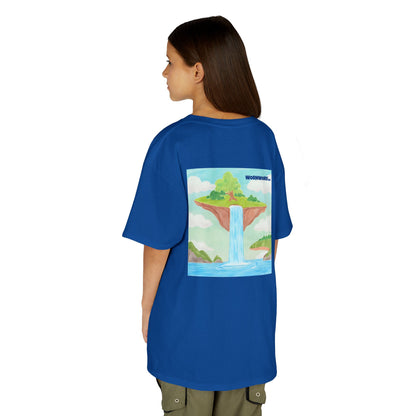 WORNWORD Kids Mid-Weight Tee - Waterfall Islands “Sky’s the Splash Limit!”