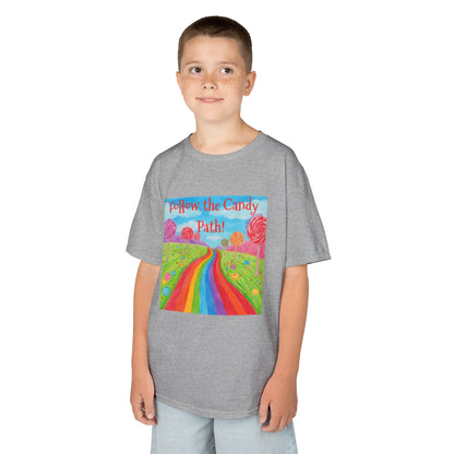 WORNWORD Kids Mid-Weight Tee - Rainbow Road “Follow the Candy Path!”