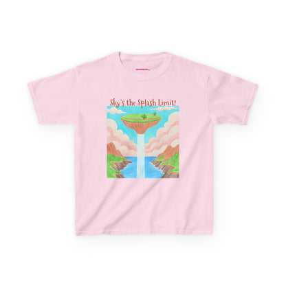 WORNWORD Kids Mid-Weight Tee - Waterfall Islands “Sky’s the Splash Limit!”