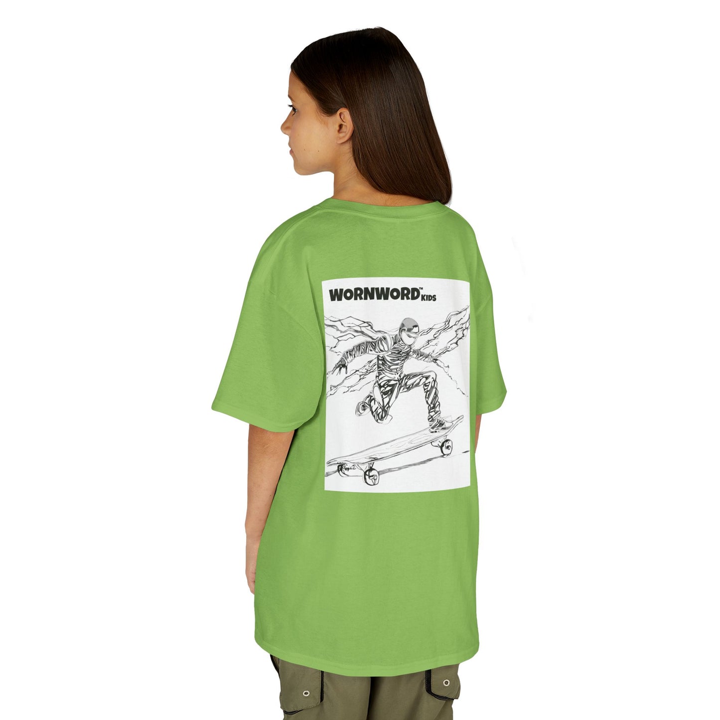 WORNWORD Kids™ Youth Mid-Weight Tee - Lightning Bolt "Charged Up and Rolling!"