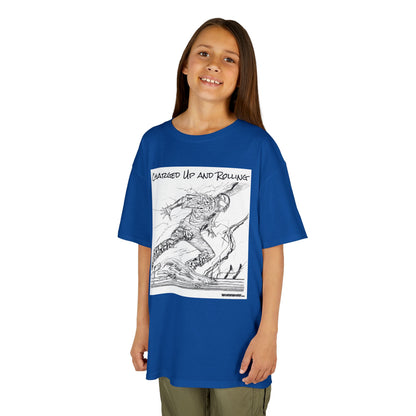 WORNWORD Kids™ Youth Mid-Weight Tee - Lightning Bolt "Charged Up and Rolling!"