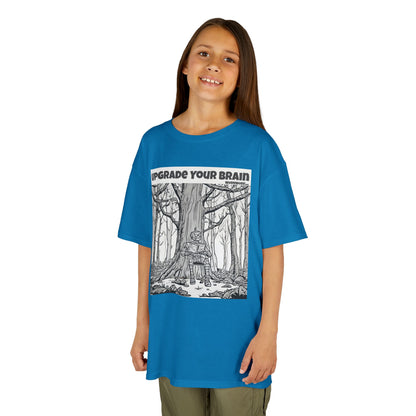 WORNWORD Kids™ Youth Mid-Weight Tee - Robot "Upgrade Your Brain"