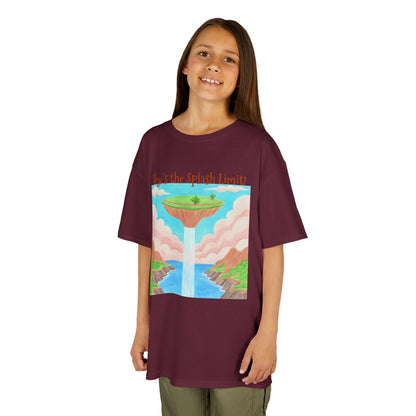 WORNWORD Kids Mid-Weight Tee - Waterfall Islands “Sky’s the Splash Limit!”