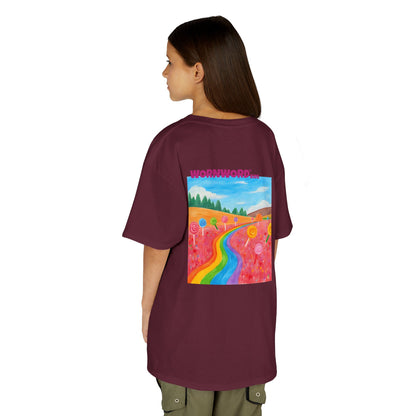 WORNWORD Kids Mid-Weight Tee - Rainbow Road “Follow the Candy Path!”
