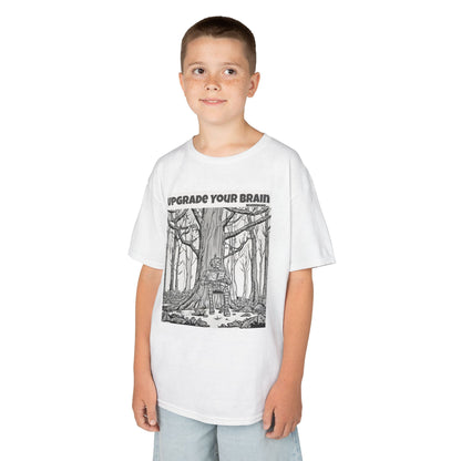 WORNWORD Kids™ Youth Mid-Weight Tee - Robot "Upgrade Your Brain"
