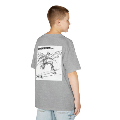 WORNWORD Kids™ Youth Mid-Weight Tee - Lightning Bolt "Charged Up and Rolling!"