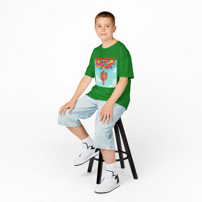 WORNWORD Kids Mid-Weight Tee - Floating Castle “Upside-Down = Right Side Fun!”