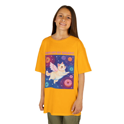 WORNWORD Kids Mid-Weight Tee - Cat Lovers "Paws Off My Galaxy!"