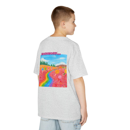 WORNWORD Kids Mid-Weight Tee - Rainbow Road “Follow the Candy Path!”