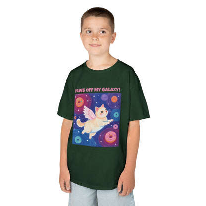 WORNWORD Kids Mid-Weight Tee - Cat Lovers "Paws Off My Galaxy!"