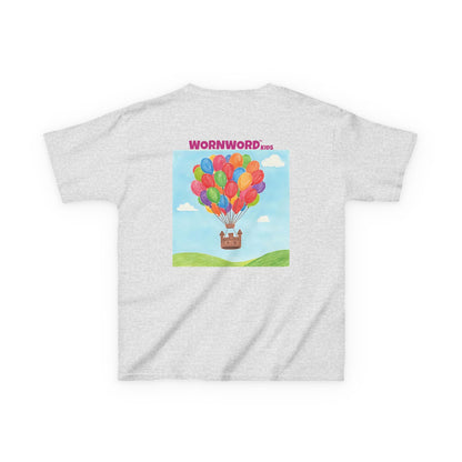 WORNWORD Kids Mid-Weight Tee - Floating Castle “Upside-Down = Right Side Fun!”