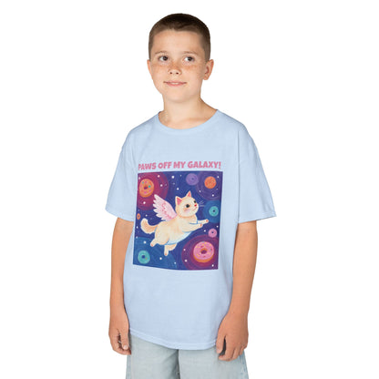 WORNWORD Kids Mid-Weight Tee - Cat Lovers "Paws Off My Galaxy!"
