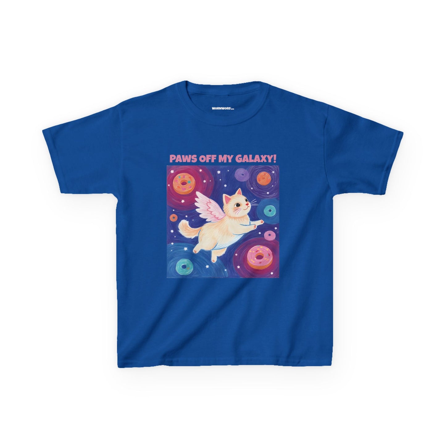 WORNWORD Kids Mid-Weight Tee - Cat Lovers "Paws Off My Galaxy!"