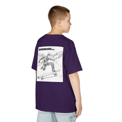 WORNWORD Kids™ Youth Mid-Weight Tee - Lightning Bolt "Charged Up and Rolling!"