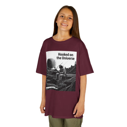 WORNWORD Kids™ Youth Mid-Weight Tee - Astronaut "Hooked on the Universe!