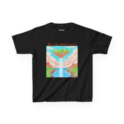 WORNWORD Kids Mid-Weight Tee - Waterfall Islands “Sky’s the Splash Limit!”