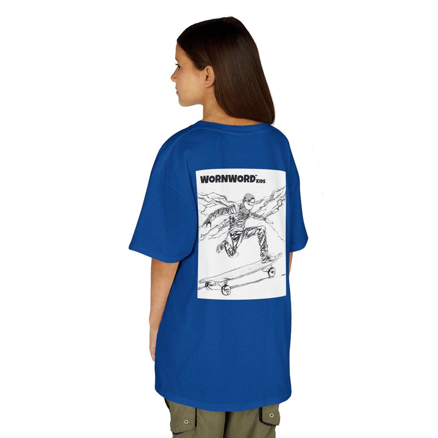 WORNWORD Kids™ Youth Mid-Weight Tee - Lightning Bolt "Charged Up and Rolling!"