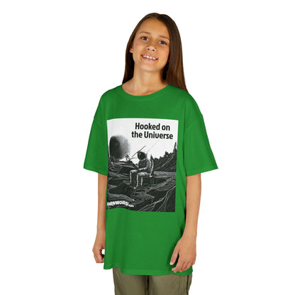 WORNWORD Kids™ Youth Mid-Weight Tee - Astronaut "Hooked on the Universe!