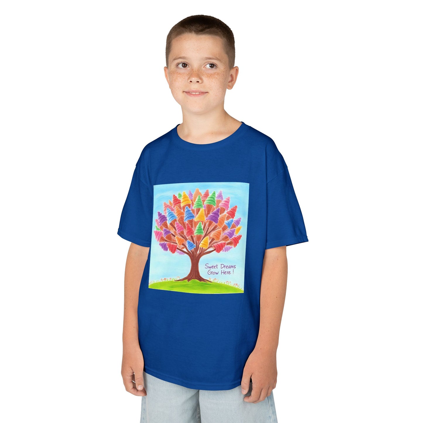 WORNWORD Kids Mid-Weight Tee - Ice-Cream Tree “Sweet Dreams Grow Here!”
