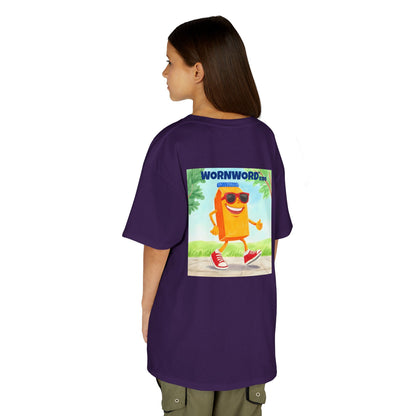 WORNWORD Kids Mid-Weight Tee - Walking Juice Box “Sip Happens. Keep Rollin’!
